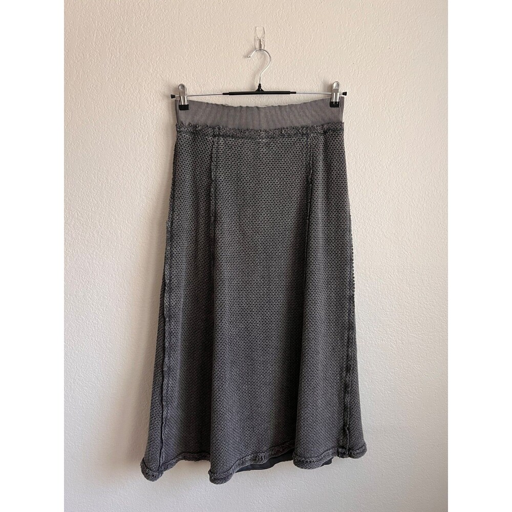 Free People Beautiful Escape Maxi Skirt in Washed Black Size MEDIUM